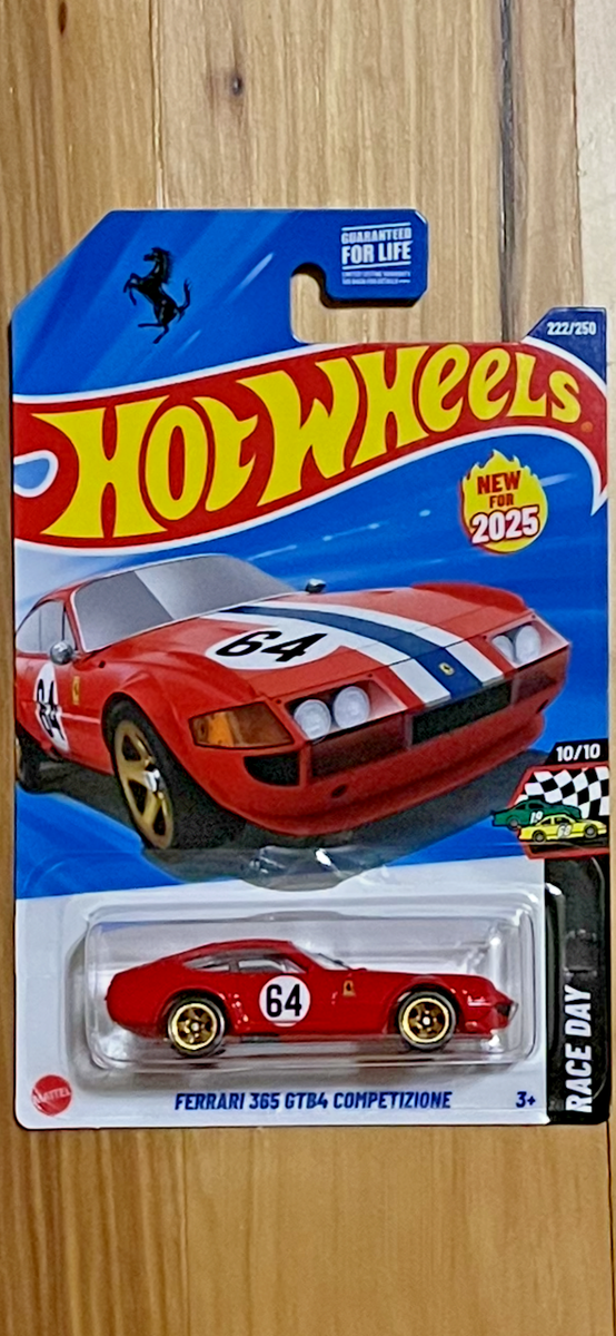 NEW 2025 Hot Wheels Red Ferrari 365 GTB4 Competizione RACE
