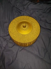 Vintage Sewing Box  8" Dia.