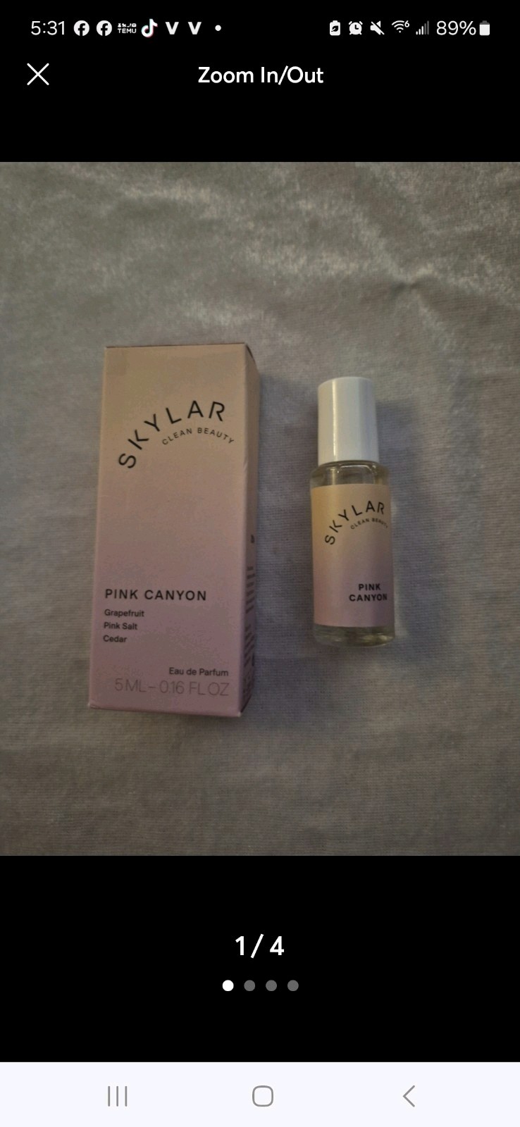 SKYLAR Pink Canyon Floral Citrus Fragrance Eau De Parfum