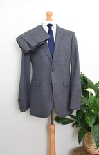 HACKETT MAYFAIR Loro Piana Summertime Suit £895 Size 40L/50L W34/W32 Silk Linen