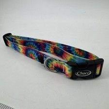 Chaco Rainbow Tie Dye Dog Collar Quick Release Adjustable Made in USA