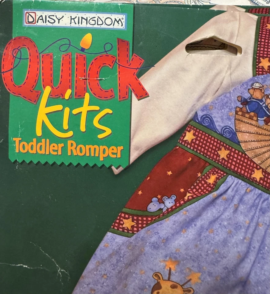Vintage Daisy Kingdom Romper Toddler 6-24 Months Noah's Ark Sewing Pattern New - Image 2 of 4