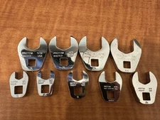 PROTO J49004CF Crowfoot Wrench Set SAE 3/8"-7/8” Inch 9 Piece Set Made In USA