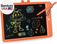 LCD Writing Tablet, 10 Inch Colorful Doodle Board Drawing Tablet, Erasable Reusa