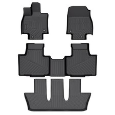 Floor Mats Compatible with 2024-2025 Toyota Grand Highlander Mat Cargo Liner TPE