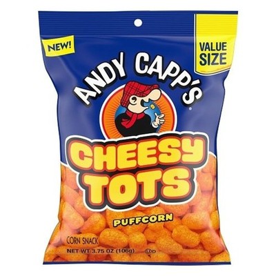 6x Bags Andy Capp's Cheesy Tots Flavored Puff Corn Snacks 1.5oz | eBay