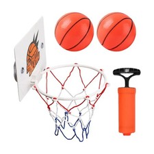 Indoor Basketball Hoop Mini Backboard Set with 2 Balls for Kids Boys Girls