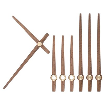Clock Hands Kit, 4 Set Wooden Clock Hand Parts for 10 Inch Clock, E3