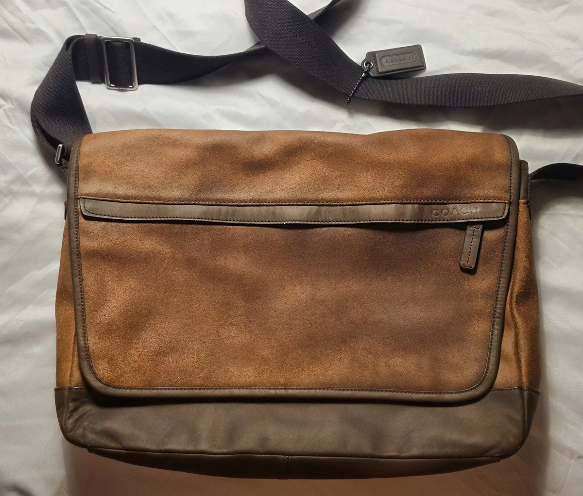 バッグ Coach Suede Messenger Bag Vintage y2k Coach Suede Messenger Bags for Women for sale | eBay