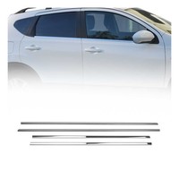 Fensterleisten Zierleisten FüR Nissan Qashqai J10 2006-2014 Edelstahl Chrom 4Tlg