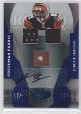 2008 Leaf Certified Materials Mirror Blue Signatures Jerome Simpson Auto 0b2