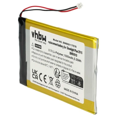 Batterie pour Kobo Glo HD Aura H20 1500mAh