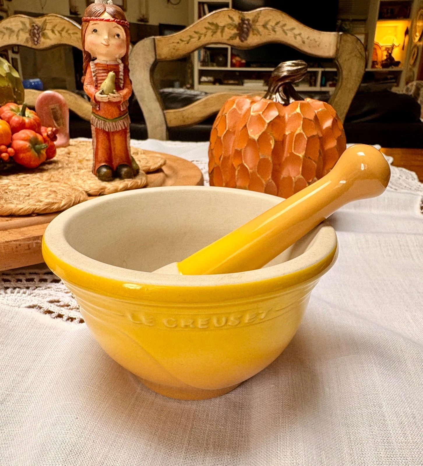 Le Creuset Stoneware Mortar and Pestle, 10-Ounce
Opens in a new window or tab