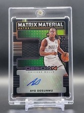 2024-25 Panini Obsidian Ayo Dosunmu #MM-AYO Matrix Material Auto /99