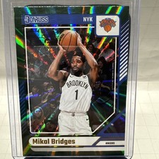 2024 Panini Donruss Mikal Bridges Holo Green Laser #199
