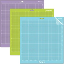 Cutting Mat Variety 12X12 – 3 Pack Strong, Standard, Light-Grip Adhesive Cut Mat