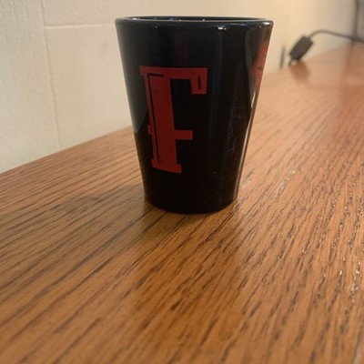Fireball Cinamon Whiskey (1) Shot Glass Letter F & Dragon Sh10