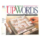 Vintage 1988 Upwords 3D Word Game Milton Bradley Complete Board Game