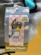 Bluey Cool Checks 28" x 58" Kids Beach Towel