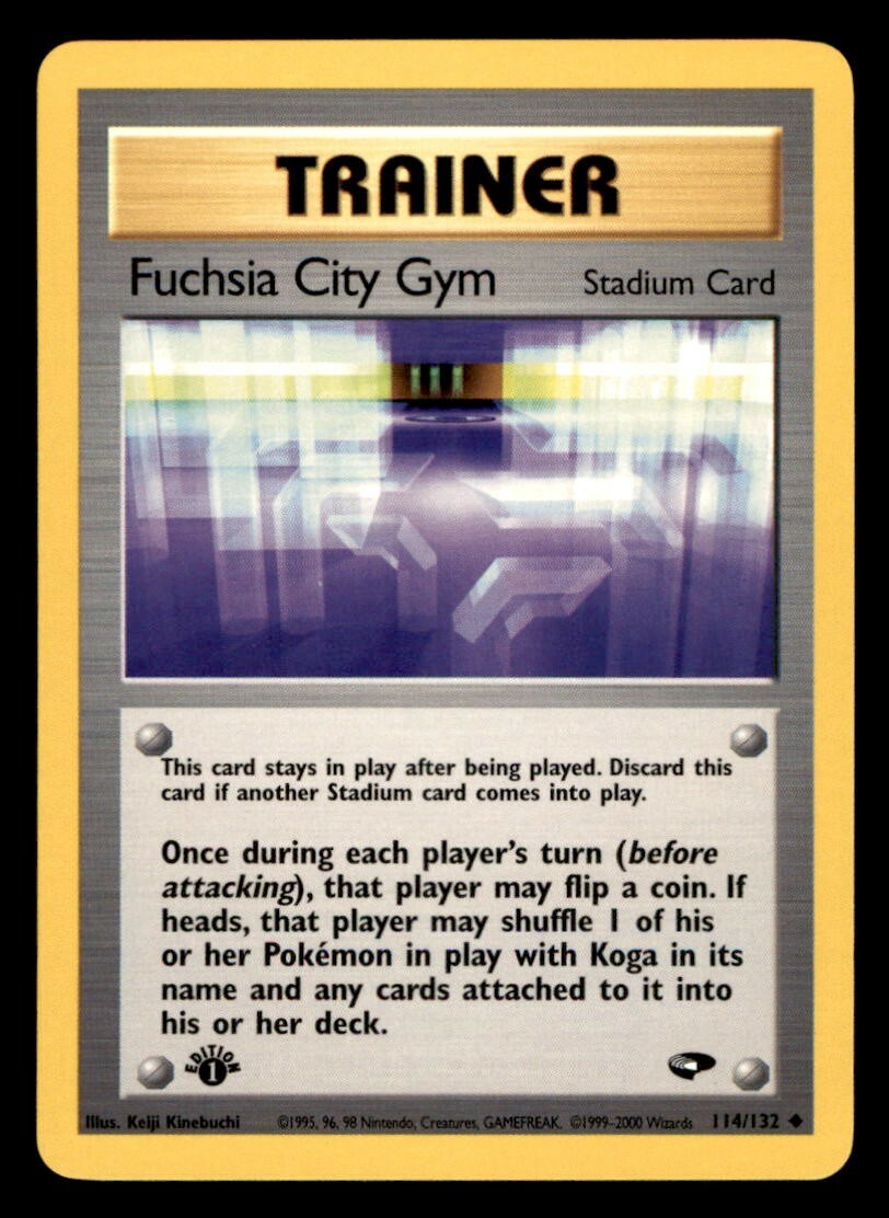 2000 Pokemon Gym Challenge 1st Edition #114 Fuchsia City Gym NM/MT