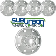 4 Pc Set 16" 8 Lug RV VAN TRUCK CHROME SNAP ON Hubcaps / Wheel Covers # AL160P
