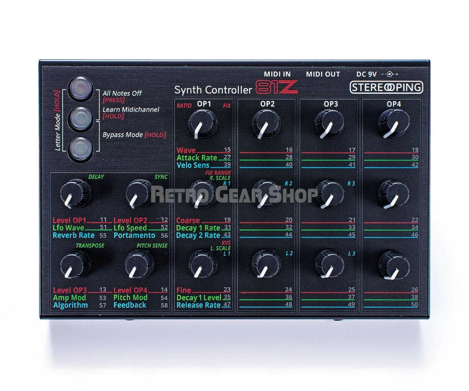 Stereoping CE-1 81Z Midi Controller for Yamaha TX81Z Rare Vintage Synth  - Image 2 of 4