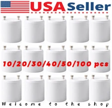 GU24 To E27 /E26 Screw LED Light Lamp Bulb Base Adapter Socket Converter Adaptor