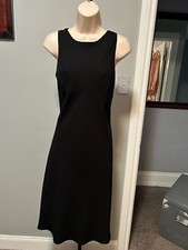 CHAPS BLACK PERFECT LINED SLEEVESLESS BLACK DRESS 6 NWT