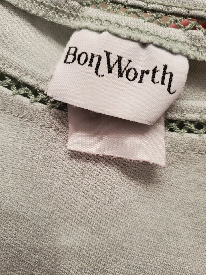 Blusa Camisa Top BonWorth Mujer Talla XL X Grande 1X Multicolor Floral Foto 2 de 4