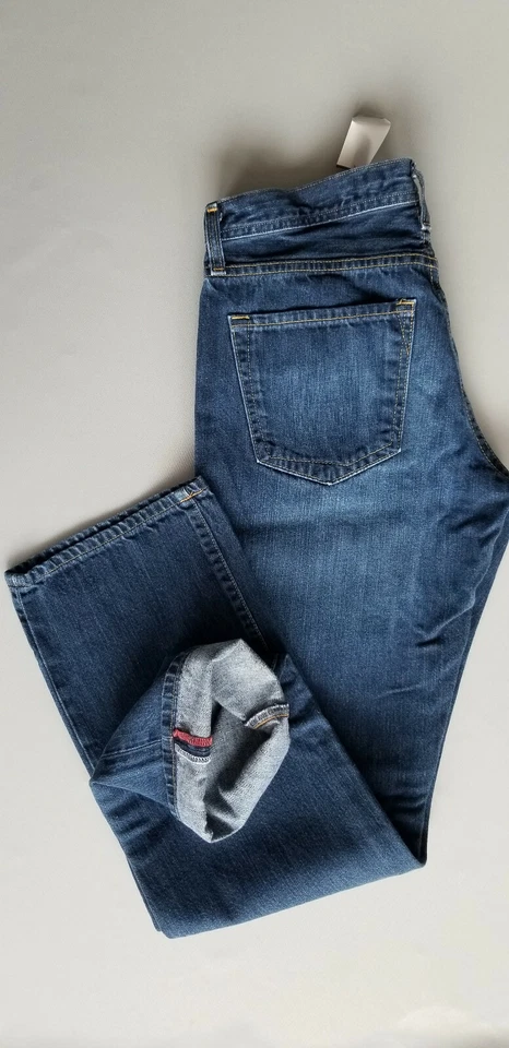 Jean de mezclilla BEN SHERMAN clásico recto 100 % algodón para hombre - 32x34 azul oscuro Foto 2 de 4