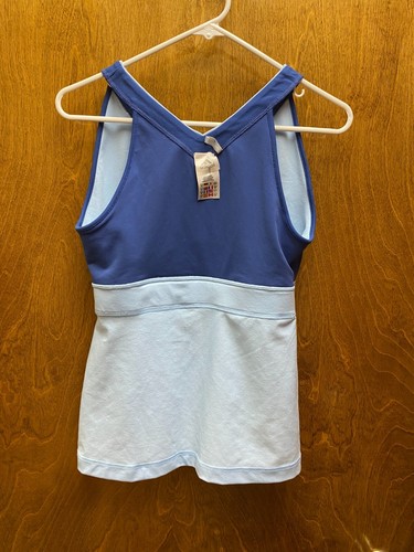 WOMEN 'S ADIDAS NAVY & POWDER BLUE TOP. reversible. SIZE LARGE - Picture 4 of 4