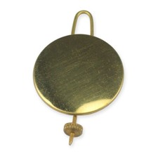 Brass clock pendulum bob diameter 35mm with wire repair parts clockmakers