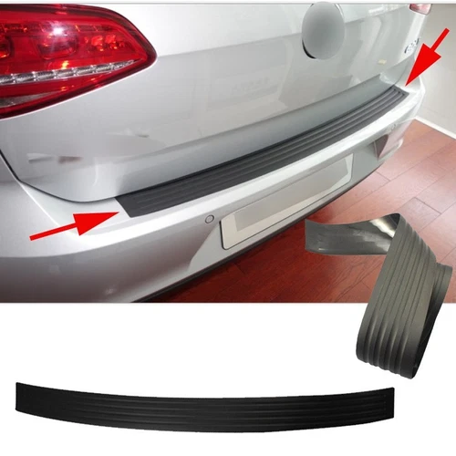 Universal Rear Bumper Protection Rubber Strip Anti-Scratch Door Sill Guard Black
