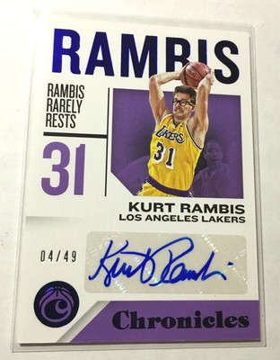 kurt rambis jersey for sale