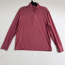 Tommy Bahama Men  s 1/4 Zip Pullover Sweater Lightweight Red Size Medium