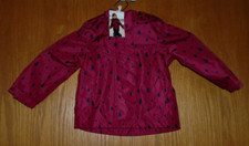 POCOPIANO - Mädchen Regenjacke Jacke in Gr.: 74/80 - Brombeerfarben - NEU