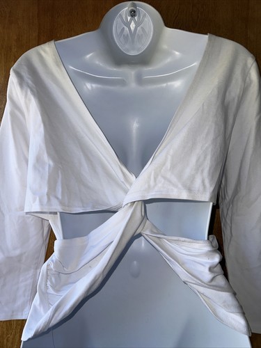 Neu Together Damen weiß crisscross hinten Oberteil - Medium - Bild 2 von 2