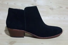 Sam Edelman Petty Black Suede Leather Ankle Boots Booties Womens Size 6 M