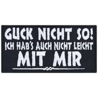 Lustiger AufnäHer: Guck Nicht So AufbüGler Biker Patch Rocker Applikation