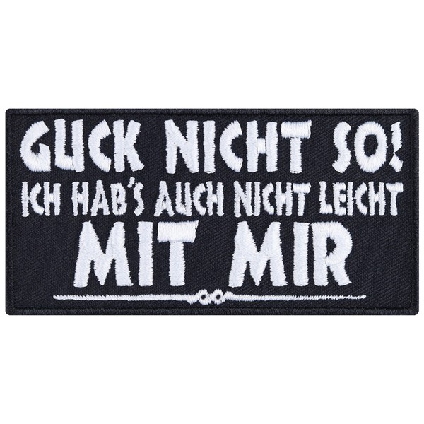Lustiger AufnäHer: Guck Nicht So AufbüGler Biker Patch Rocker Applikation-image