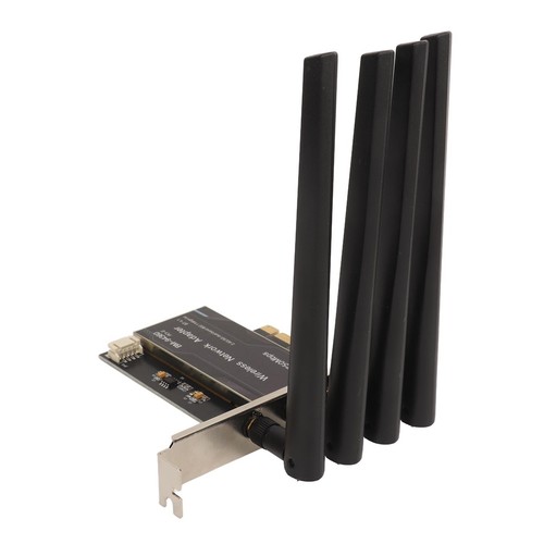 PCIe Network Adapter 2.4G 450Mbps 5G 1300Mbps 4 Antennas Standard IEEE BT4.1 PC - Picture 10 of 22