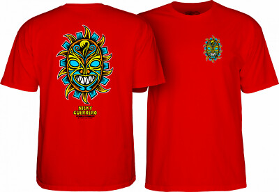 Powell Peralta Nicky Guerrero MASK Skateboard T Shirt RED
