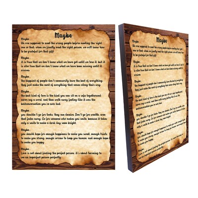 Maybe Love Poem by Anonymous Romantic Poetry, Boyfriend or Girlfriend Gift