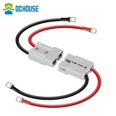 DCHOUSE Batterie Kabel 50A Kit 8 Guage 0.98ft Batterie kabel