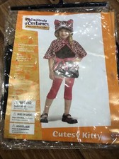 CUTESY KITTY CAT LEOPARD CHILD HALLOWEEN COSTUME GIRLS TODDLER SIZE LARGE 00133