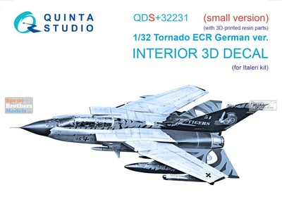 QTSQDS32231R 1:32 Quinta Studio 3D Decal - Tornado ECR + Resin Parts German