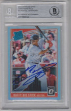 2018 Optic RAFAEL DEVERS San Francisco VARIATIONS HOLO PRIZM Signed Auto RC BGS