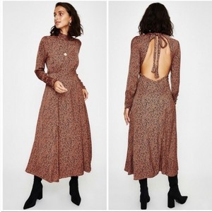 free people animal print dress