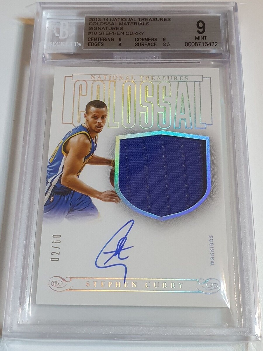 2013 National Treasures Stephen Curry PATCH AUTO /60 Game