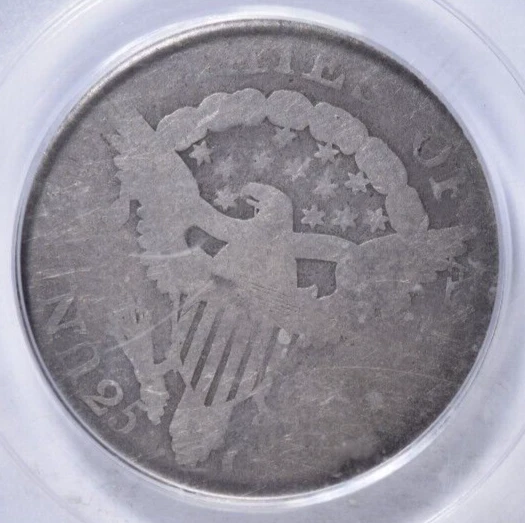 Cuarto busto drapeado 1806 ~ ¡variedad R-4 B-5! ¡PCGS AG 03 ORIGINAL! Foto 4 de 4